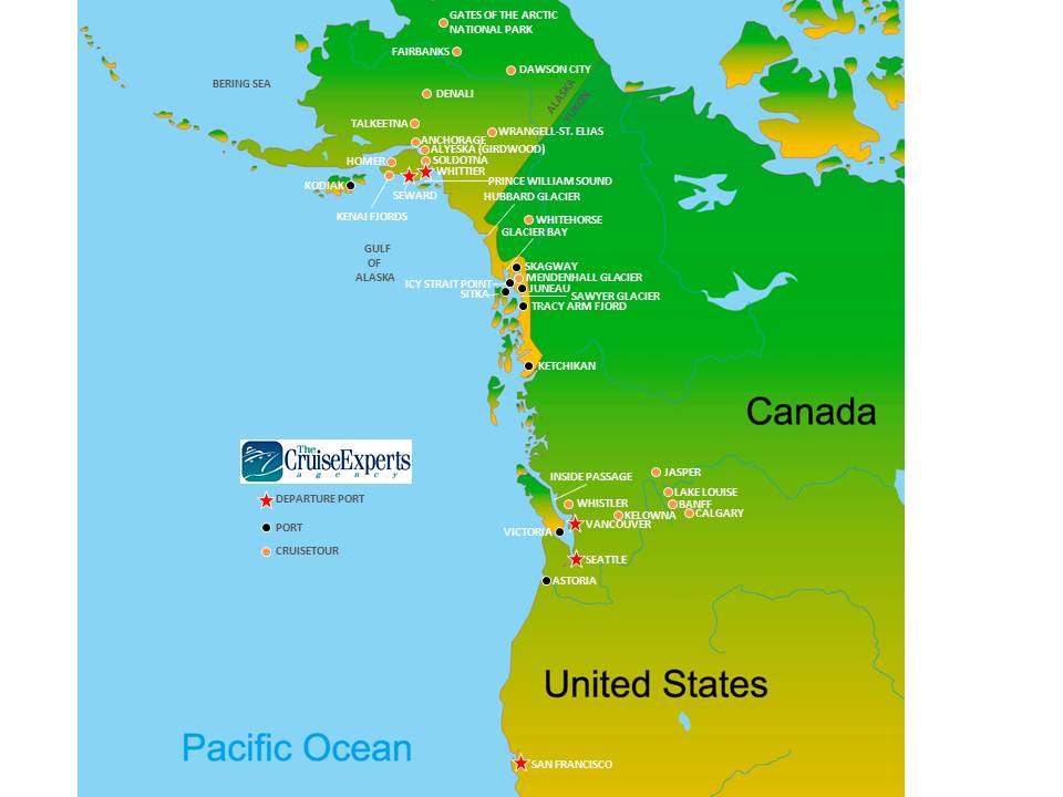 Alaska Cruises Departure Points