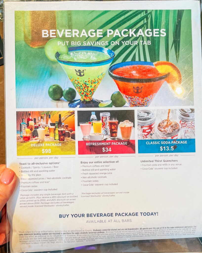 How Much Is The Drink Package On Royal Caribbean Cruises