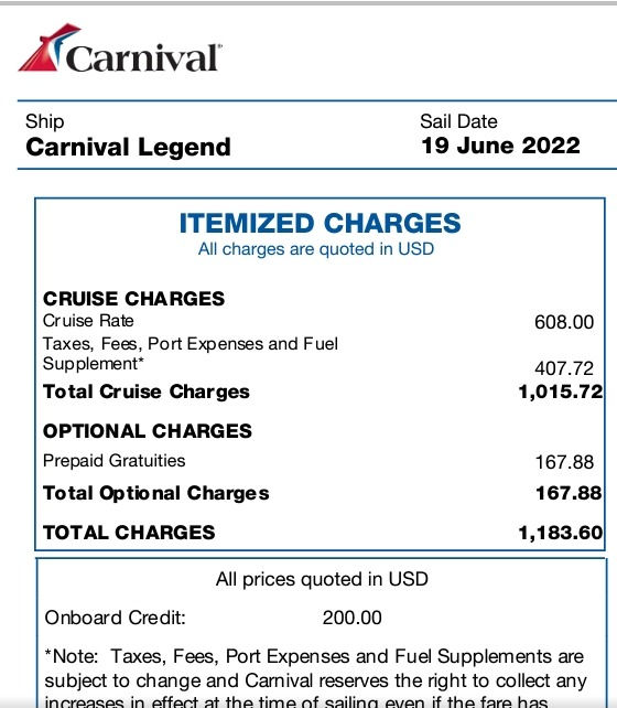 Do You Have To Pay Gratuity On A Carnival Cruise