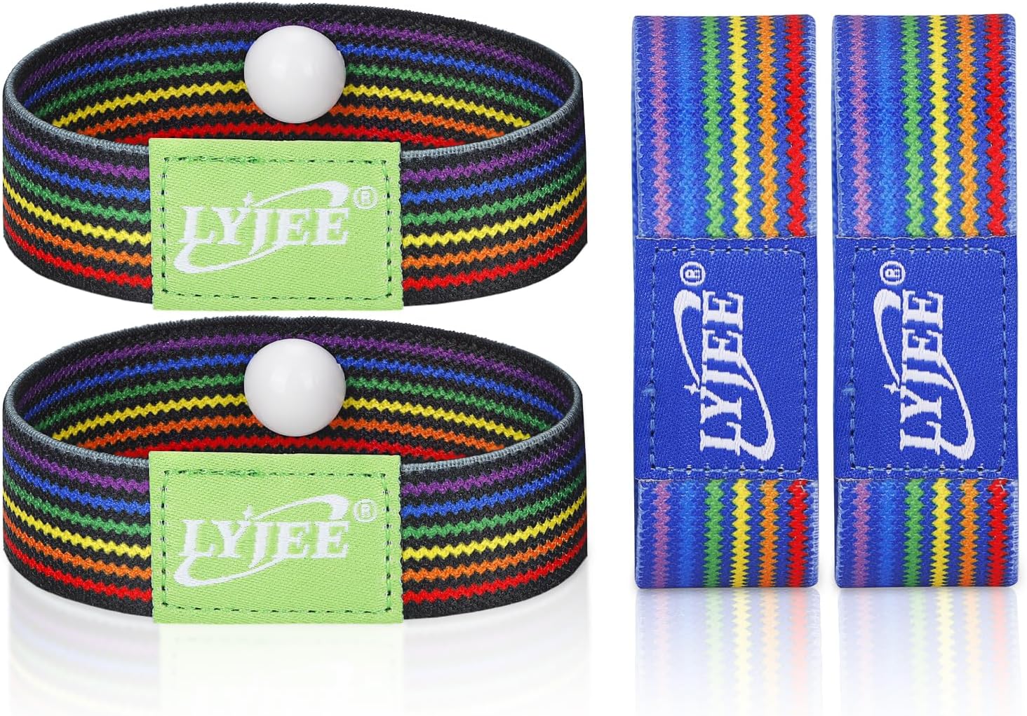 LYJEE Nausea Wristbands, Motion Sickness Band for Pregnancy, Acupressure Wristband for Nausea or Morning Sickness