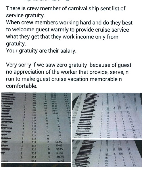 Are Gratuities Mandatory On Carnival Cruises