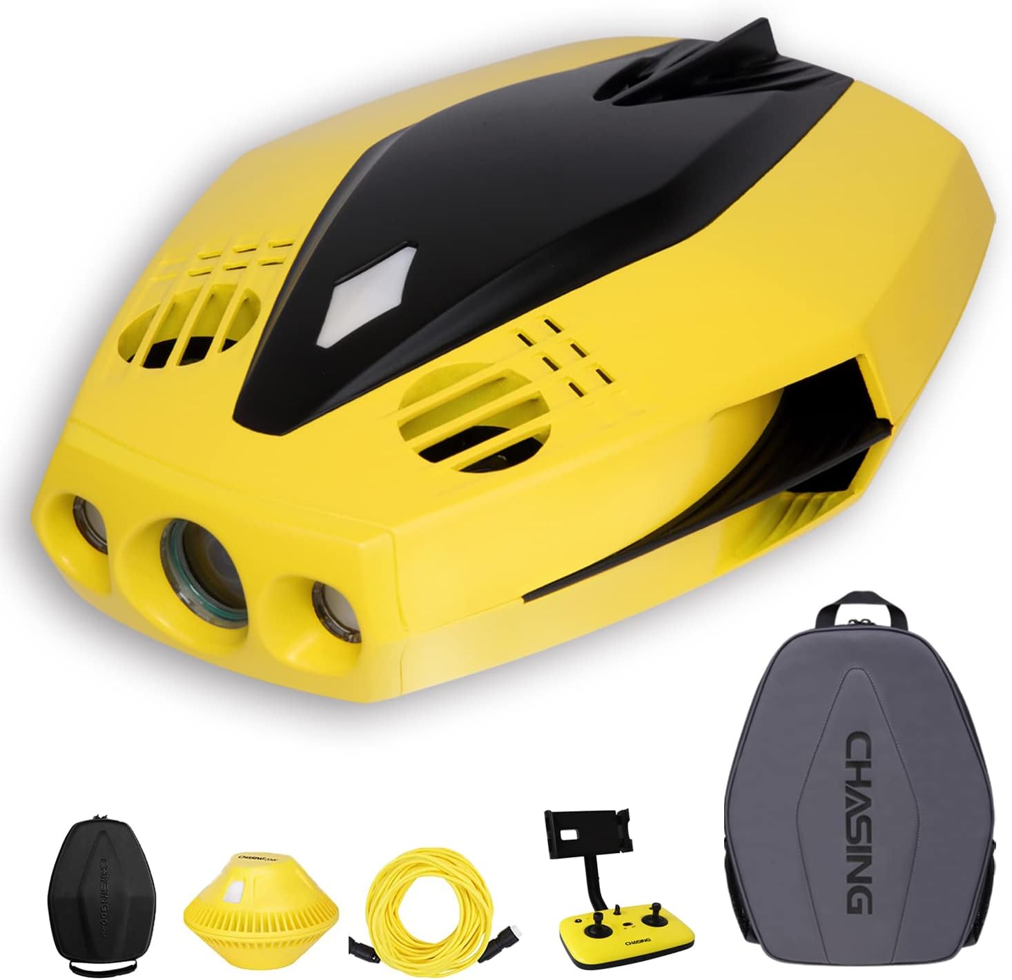 Chasing Dory Underwater Drone Set Smart Camcorders 1080P Full HD Underwater Photography ROV APP Remote Control Real-time Observation with Bluetooth Control, Chasing Backpack