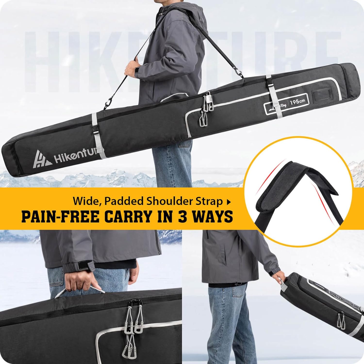 Hikenture Ski Bag Review Ocean Bliss Journeys