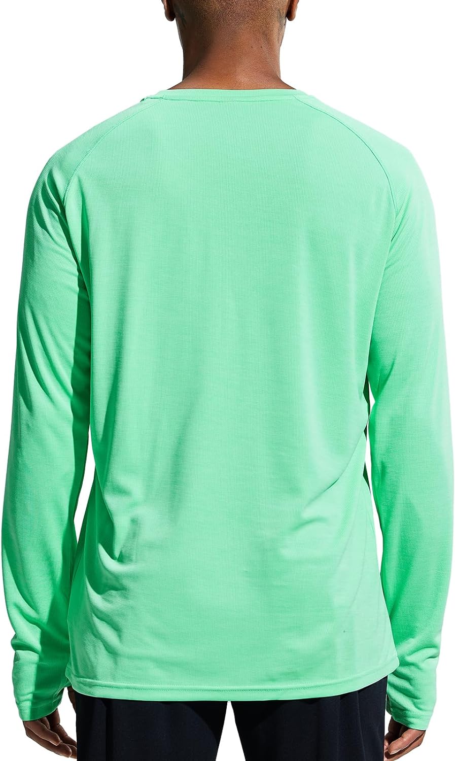 MIER Mens UPF 50+ Sun Shirts Quick Dry Long Sleeve UV Shirts Lightweight Rash Guard Swim T-Shirts Hiking Running