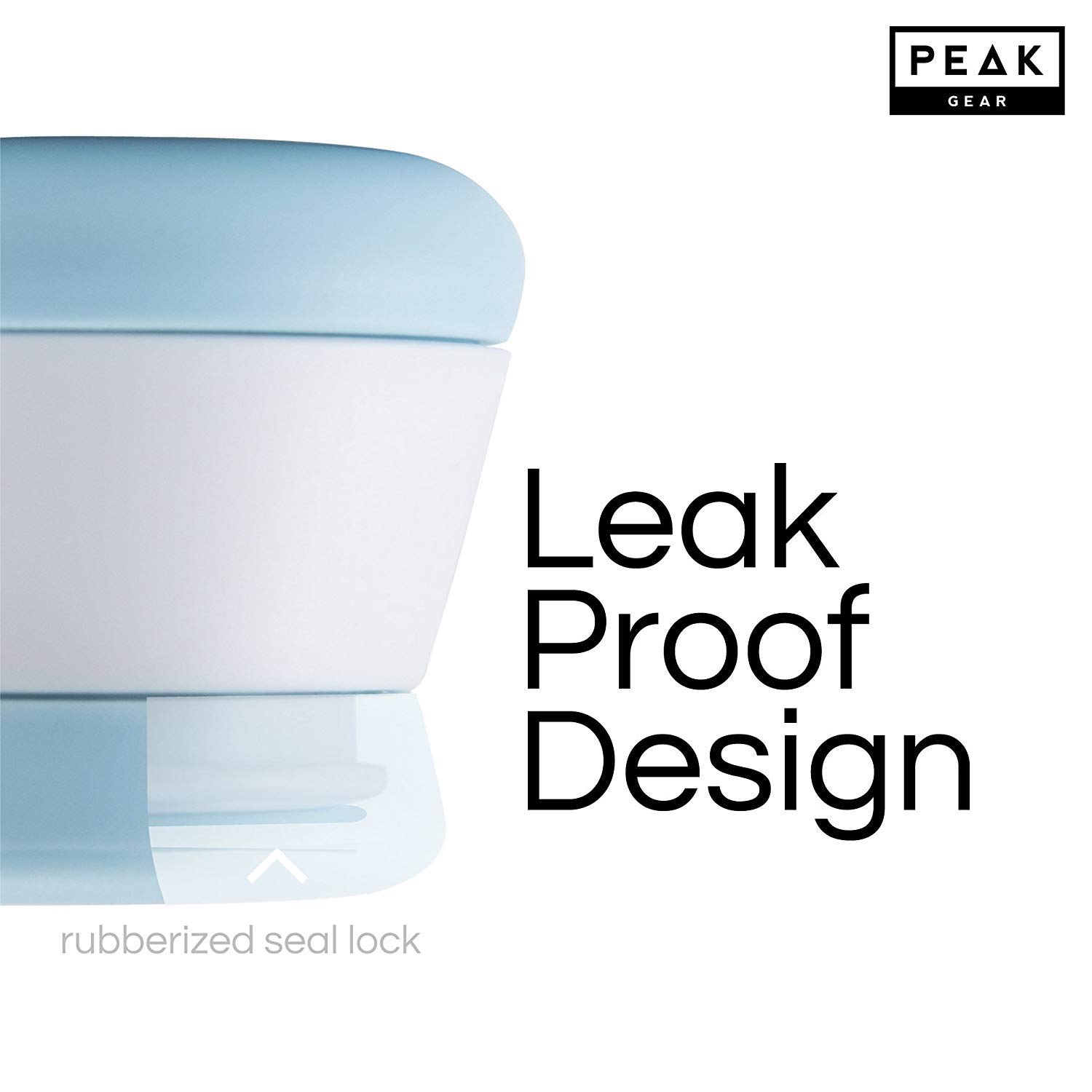 Peak Gear Travel Containers, Silicone Bottles. Leak-Proof. TSA Approved Small Travel Containers (3 Bottles Pack)