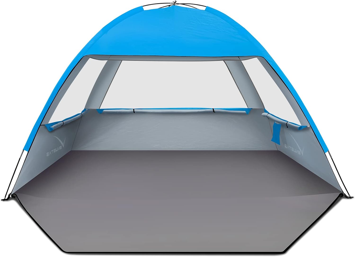 Venustas Beach Tent Sun Shelter for 3/4-5/6-7/8-10 Person, UPF 50+ UV Protection Beach Canopy, Lightweight and Easy Setup