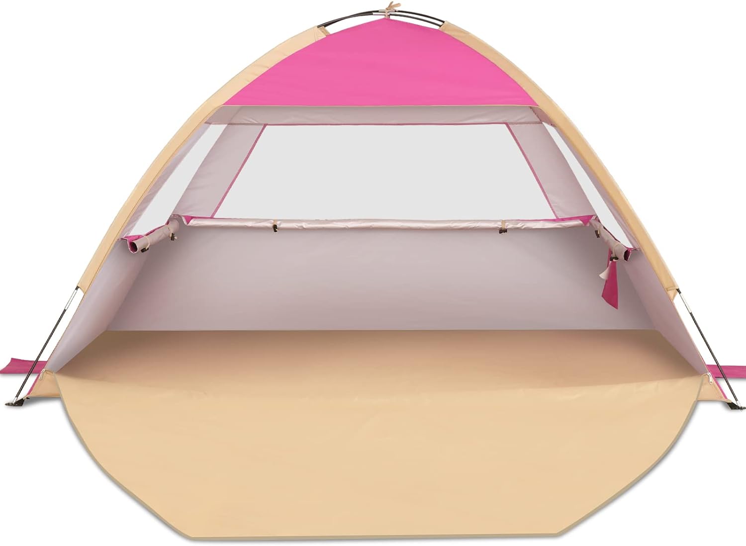 Venustas Beach Tent Sun Shelter for 3/4-5/6-7/8-10 Person, UPF 50+ UV Protection Beach Canopy, Lightweight and Easy Setup