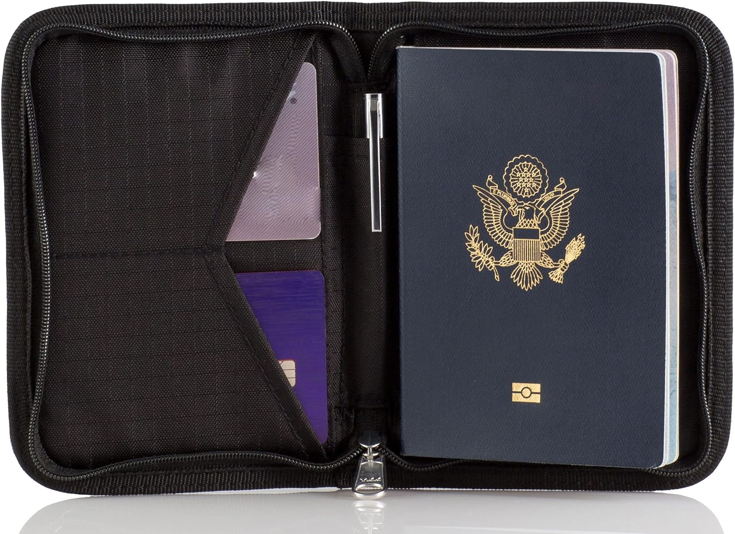 Zero Grid Passport Wallet - Travel Document Holder w/RFID Blocking