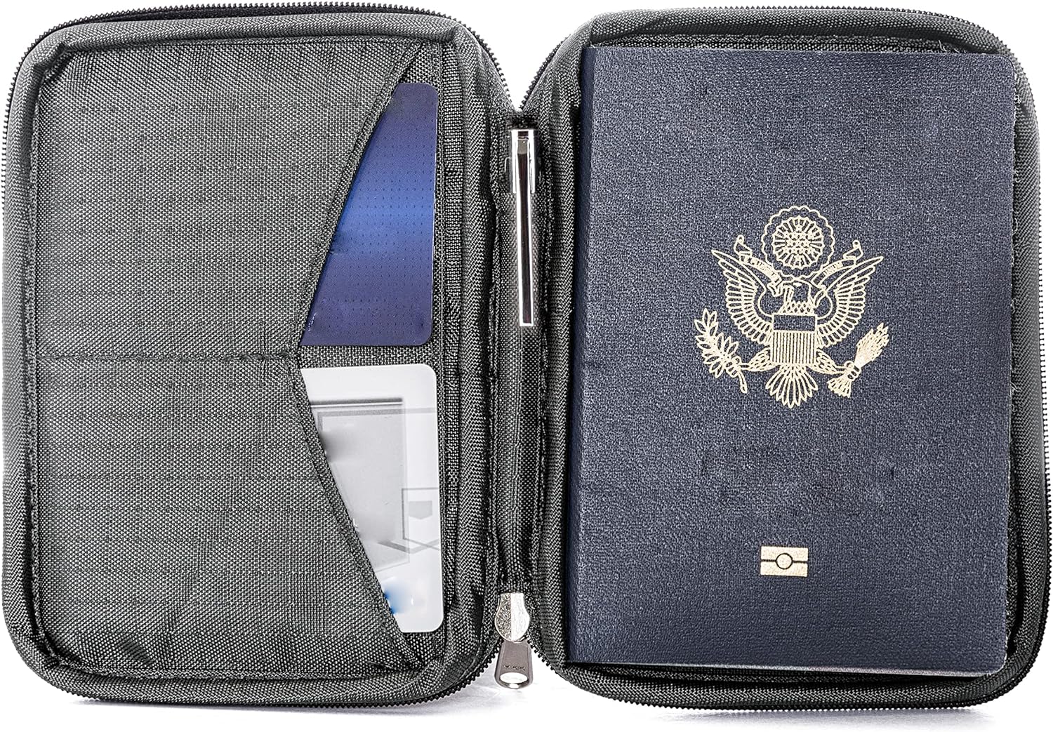 Zero Grid Passport Wallet - Travel Document Holder w/RFID Blocking