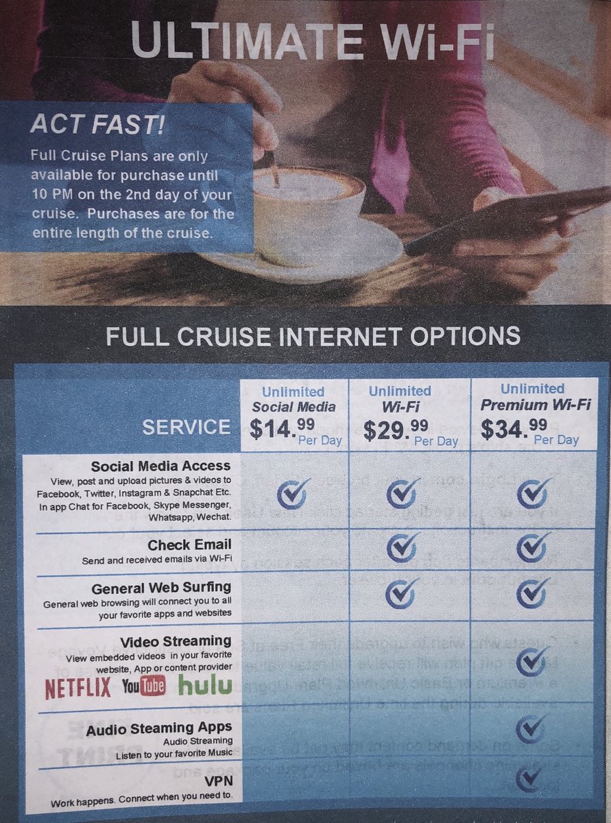 How Much Is Wifi On Norwegian Cruise Line