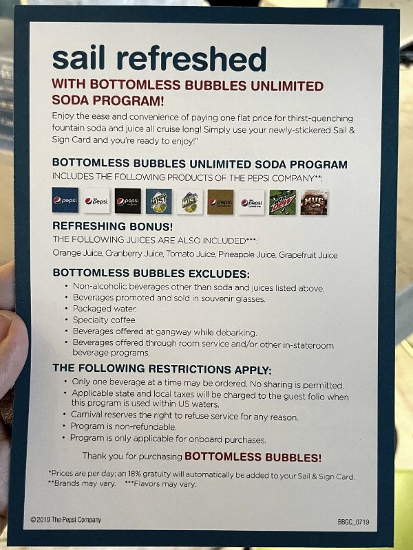 Is Alcohol Included In Carnival Cruises