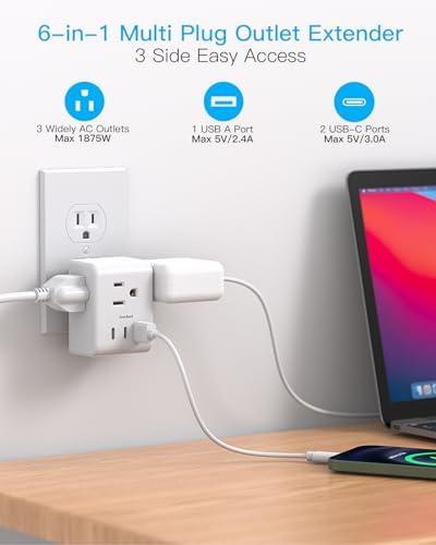 Our Versatile‌ Power Partner: A Compact Multi-Outlet Marvel