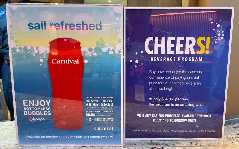 How Much Are Drink Packages On Carnival Cruises