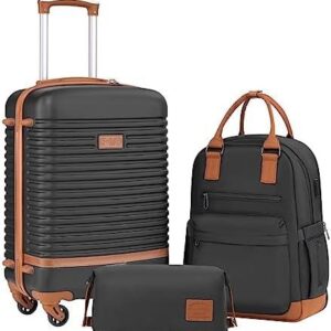 Travel Smart and Stylish with Our Coolife 3-Piece Luggage Set!