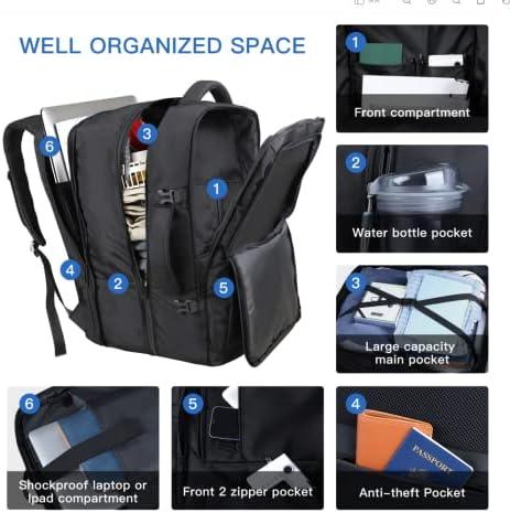 <strong>The Ultimate 50L Travel Backpack:⁢ Our Go-To Travel Companion</strong>“></p>
<div>
<p>        ​ Let’s dive into what makes this our travel companion of ⁤choice. <strong>The large luggage storage space</strong> is an absolute lifesaver. With the capacity to fit your clothes, ⁤travel‍ supplies, books, and office necessities, its <strong>50L expandable design</strong> ensures you have space for all essentials. Additional⁤ zippers on the outside allow for adjusting capacity independently, making it perfect for both short getaways and extended trips. The separate ‍compartment that holds​ laptops up to ‍ <strong>18 inches</strong> adds a significant convenience ⁢factor, protecting your device​ with foam cushioning and‍ elastic straps.
    </p>
<p>        ‍  Not only is this backpack spacious, it also excels ⁢in security and convenience. ‍Among its⁢ many features, the <strong>hidden anti-theft pocket</strong> on the back ensures​ that your valuables – like your phone, wallet, and ⁢passport – remain ⁤safe. The <strong>side elastic mesh pockets</strong> ‍are great for easy access to ⁣your water bottle or umbrella.⁤ With a <strong>smooth, sturdy metal⁣ zipper</strong>, your belongings are protected‍ at all ⁤times, and the backpack’s⁢ lightweight, waterproof ‌fabric ensures ‍durability​ in all weather conditions. To top it off, the ⁣ <strong>ergonomically ‍designed breathable back pad and adjustable shoulder⁤ straps</strong> provide maximum comfort while traveling.<br />
 ​‍
    </p>
<p>    <a href=