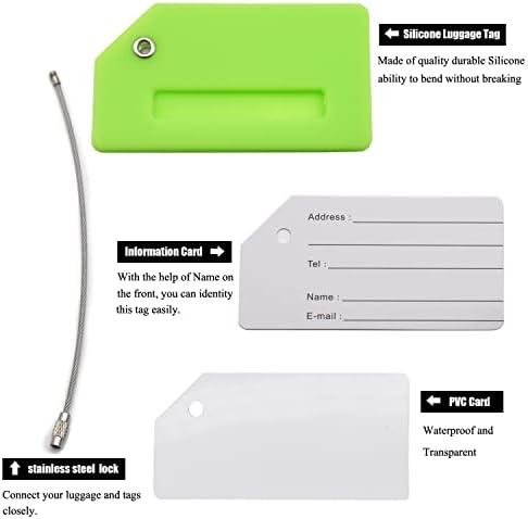 Bright Travel Companions: Our 7 Pack Silicone Luggage Tags