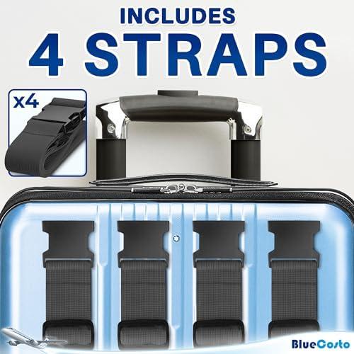 Secure Our Travels: TSA-Approved Gray Luggage Straps