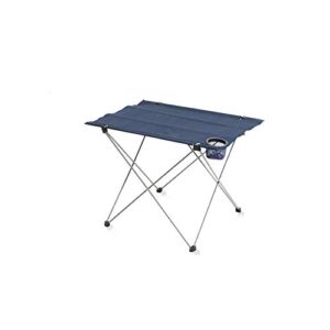 Folding Iron Rod Camping Picnic Table Portable Dining Tea Desk Outdoor Camping Barbecue Picnic Gear with Storage Bag