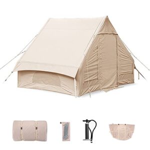 AkosOL Waterproof Inflatable Tent, Camping Tent Sun Shelter, Foldable Large Space Inflatable Tent, Sunproof Waterproof Picnic Gear, for Outdoor Camping Inflatable House Tent for 2-3 Persons