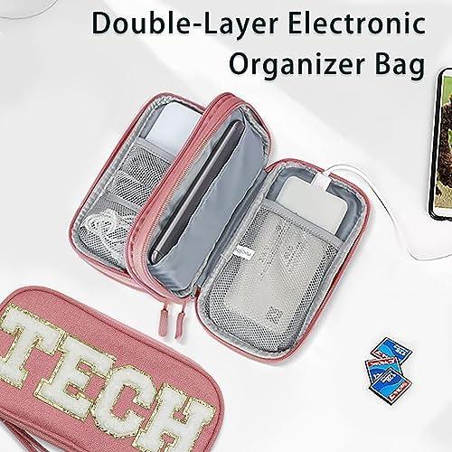 Our tech-Savvy Preppy Pouch: ‍Trendy Organizer for Gadgets