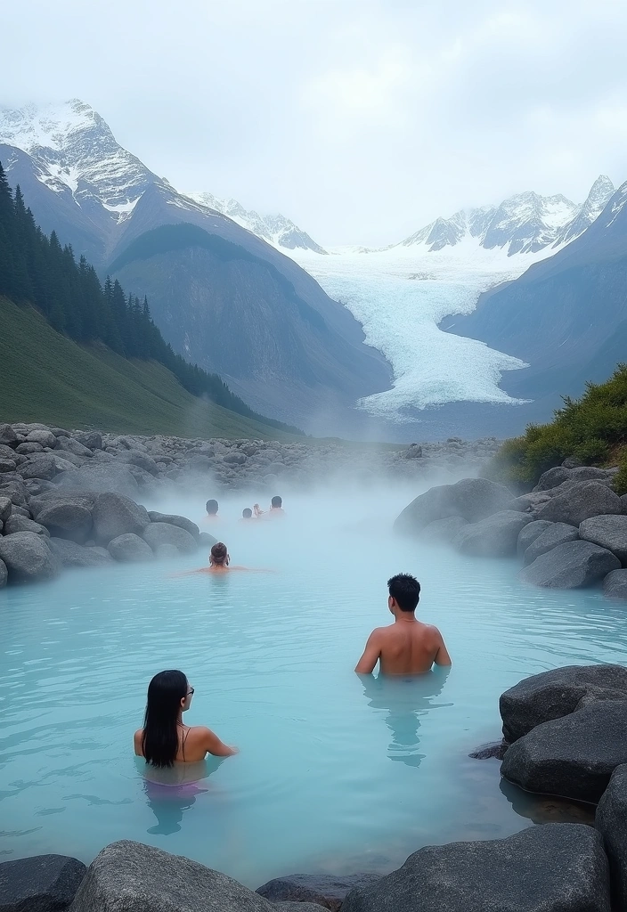 14 Amazing Alaska Cruise Itineraries for Your Next Vacation (Don't Miss #10!) - 7. Glacial Wonders and Hot Springs