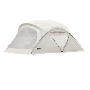 3F UL Gear JIACHONG16 beetle16 6-10 Person Waterproof Outdoor Large Outer Camping Tent, Easy Set up&Portable PU4000+ Dome Tent with Mesh Windows, Includes Carry Bag (210D Oxford Cloth, White)
