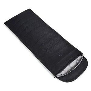 Sleeping Bag - Lightweight, Compact, All-Weather Black Bag for Camping and Hiking - Durable and Portable Gear with Compression Bag, Outdoor