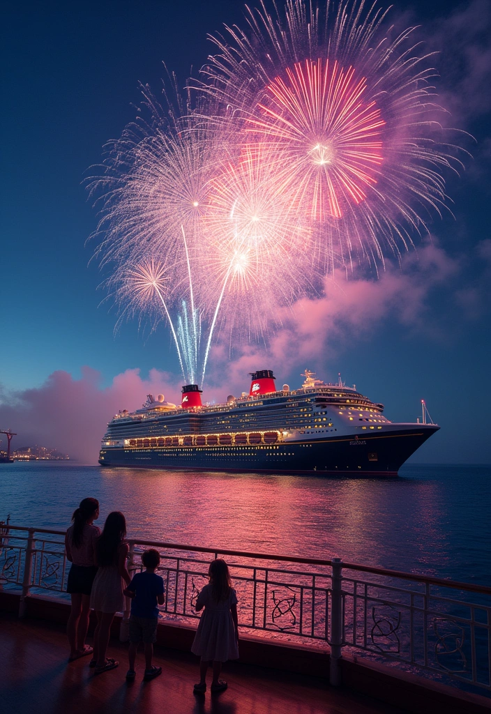 10 Magical Tips for a Disney Cruise Pirate Night Your Family Will Never Forget! - 9. Fireworks Display at Sea