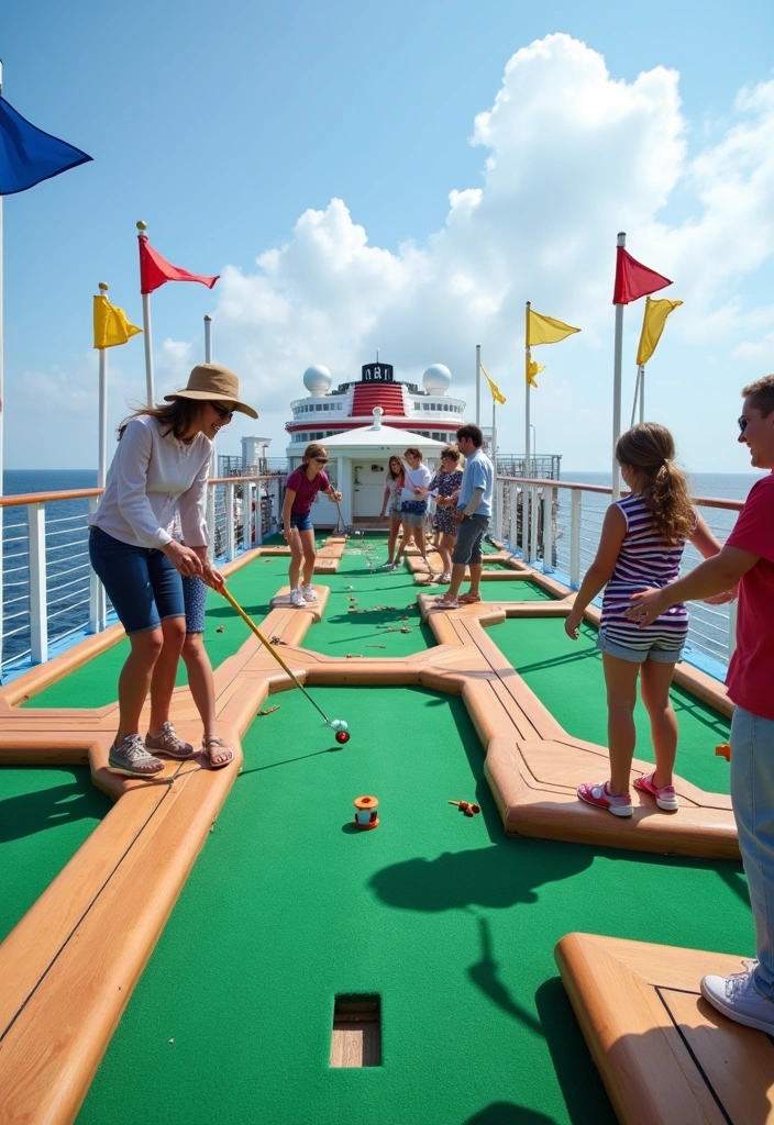 16 Exciting Activities on Carnival Cruises That Will Keep You Entertained! - 4. Mini Golf Madness