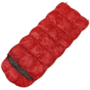 Outdoor Down Envelope Sleeping Bag -20 Degree Thickening and Widening Camouflage Camping Gear
