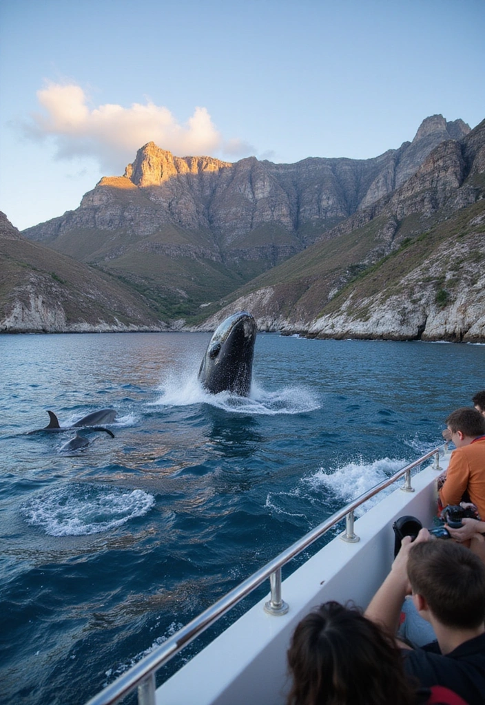 10 Breathtaking Dolphin Cruises Perfect for Capturing Stunning Wildlife Photography! - 5. Cape Town Dolphin & Whale Watching, South Africa