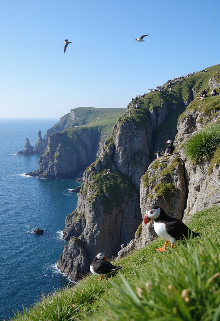 8 Incredible Wildlife Experiences You Can't Miss on a Norwegian Cruise! - 2. Puffin Spotting in Runde Island