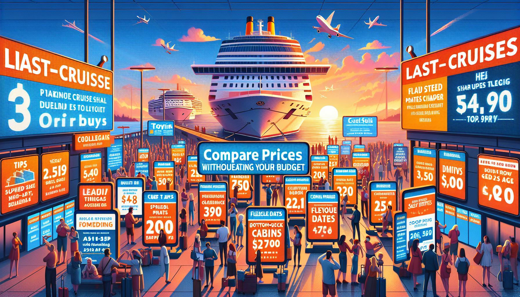 Tips for Booking Last Minute Cruises without Breaking ​the Bank