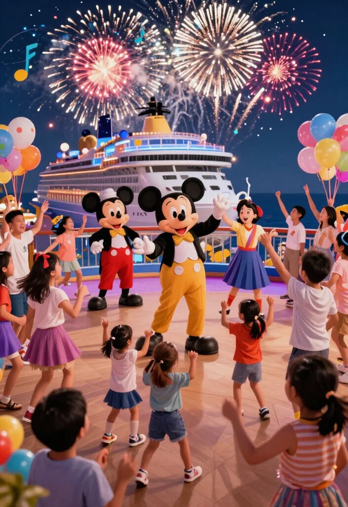 10 Magical Disney Cruise Activities That Will Make Your Family's Trip Unforgettable! - 2. Disney-Themed Deck Parties 1
